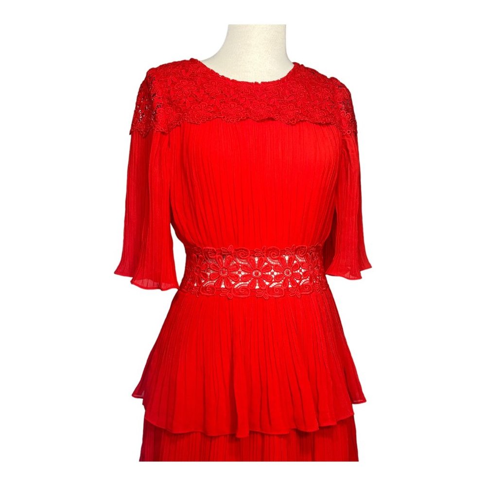 The Clothing Company Tiered Red Midi Dress Size Small NWT - Picture 10 of 15